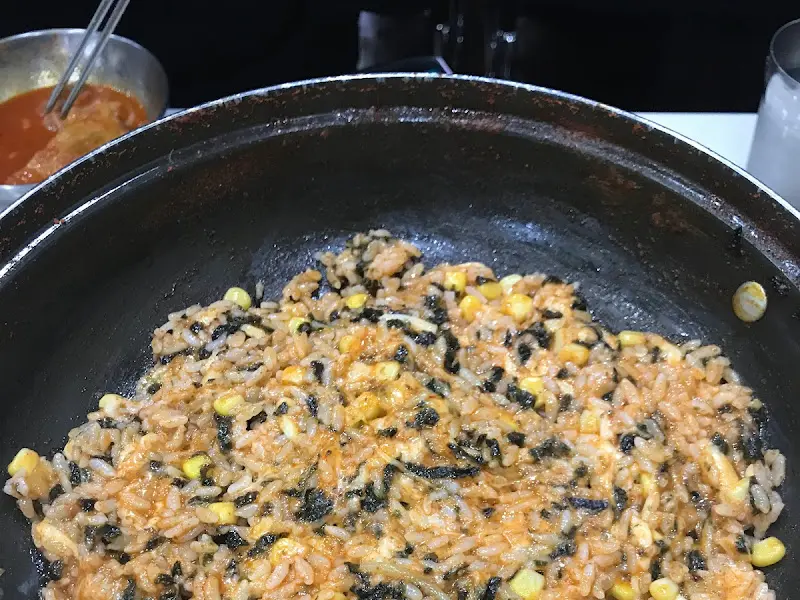 볶음밥 클로즈업 샷