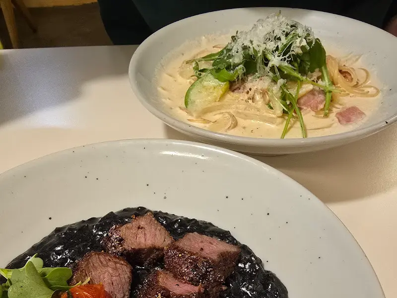 파스타와 스테이크