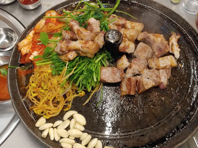 삼겹살과 미나리