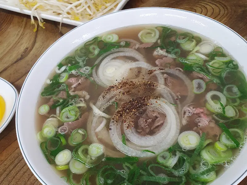 소고기 쌀국수 근접샷