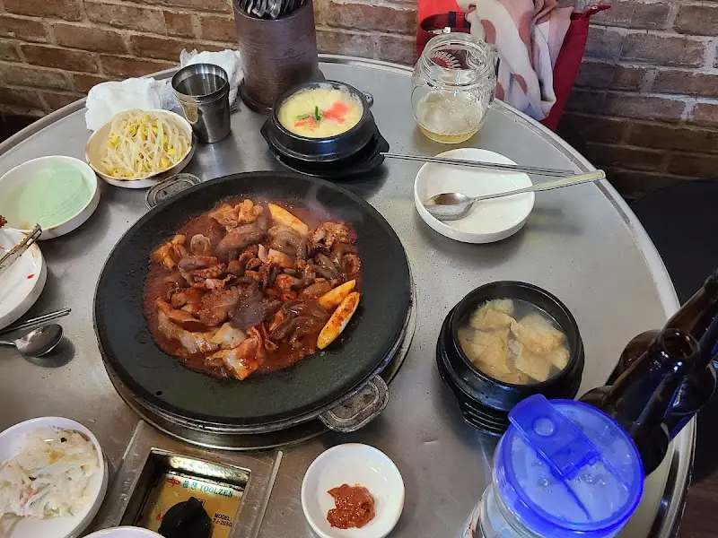 쭈꾸미 한 상 차림 전체샷