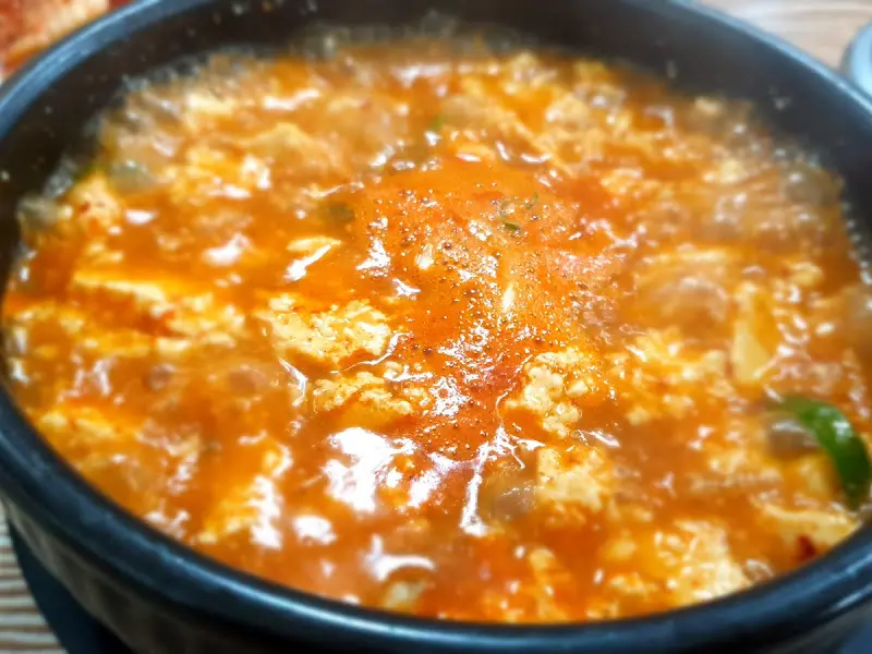 얼큰한 순두부