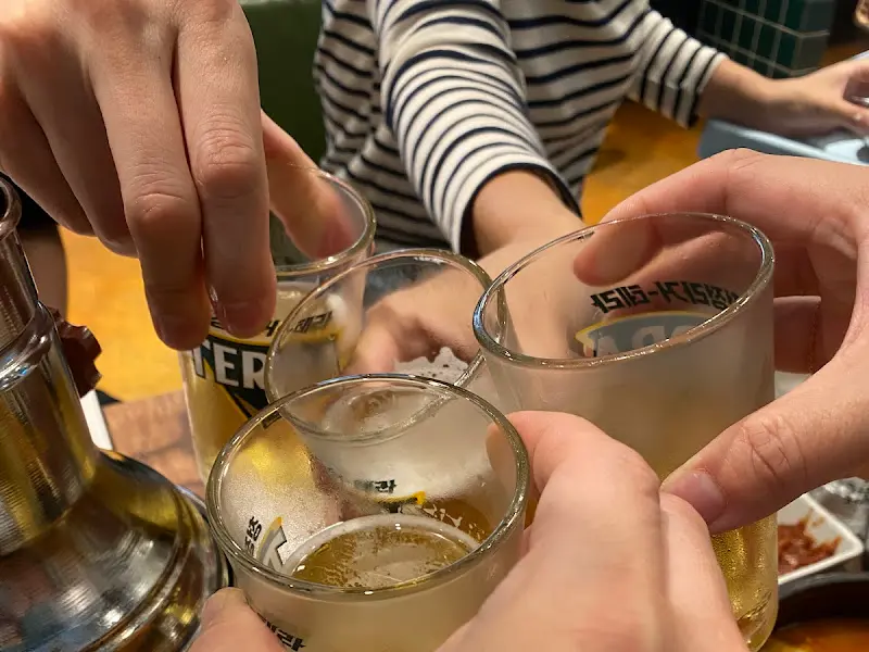시원하게 맥주 한 잔!