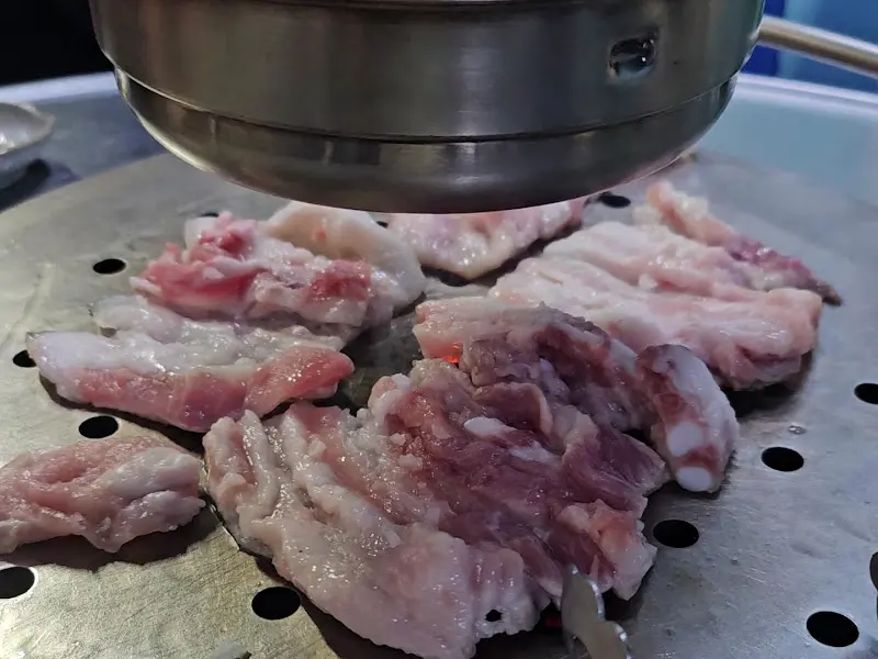 생갈비 굽기 전