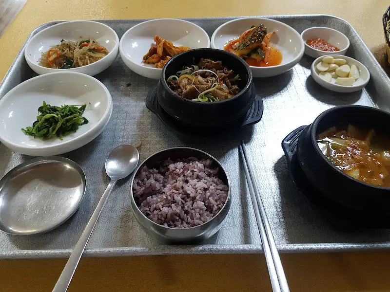 불고기 정식 한 상 차림