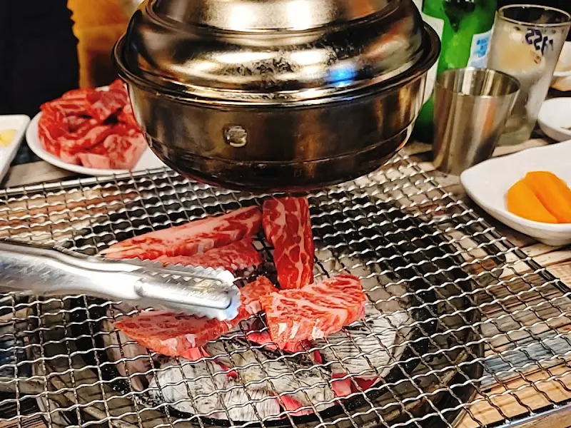 모호한우갈비 숯불구이