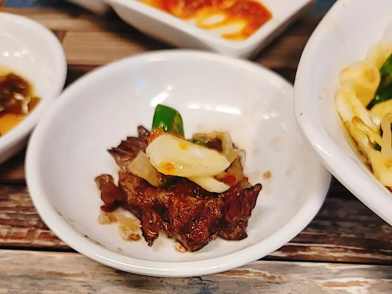 모호한우갈비 된장찌개