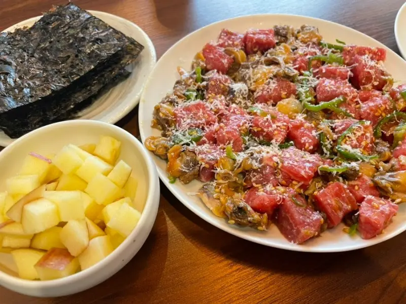 꼬막 육회의 아름다운 자태