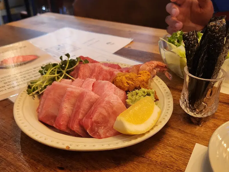 김, 와사비와 함께 먹는 참치회