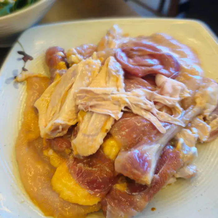 생닭고기 플레이트