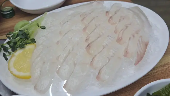 대방어회 클로즈업