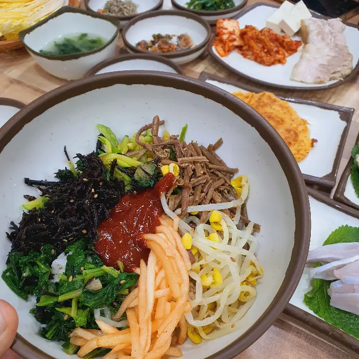 보리밥 정식 한상차림