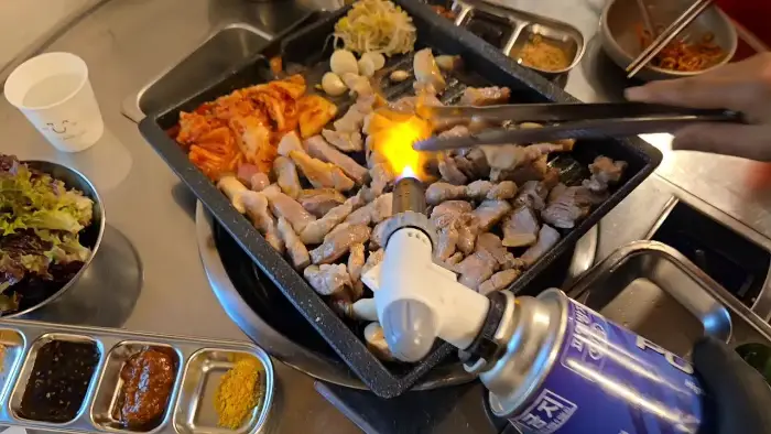 불쇼를 준비하는 모습