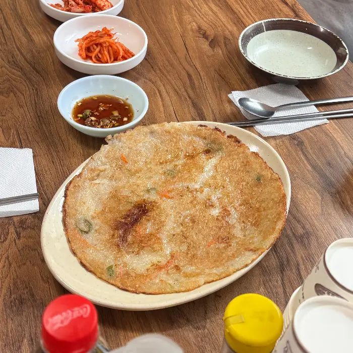 감자전과 곁들임 양념장