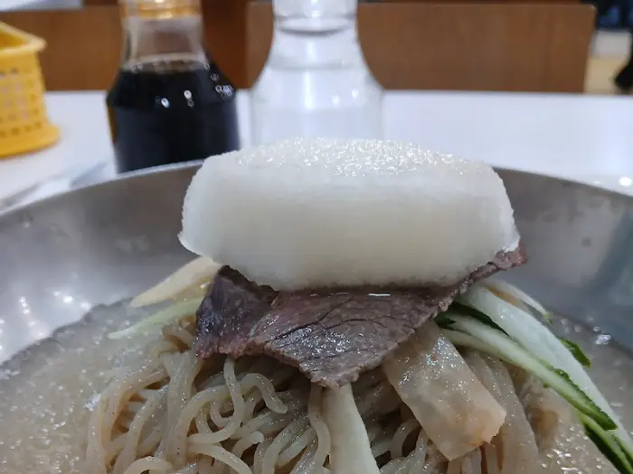 을밀대 냉면 클로즈업