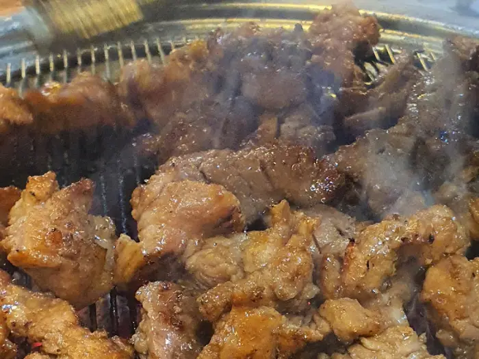 숯불 위 돼지갈비
