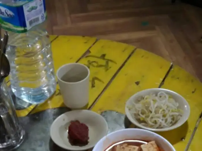 멸치국수 재료와 양념장