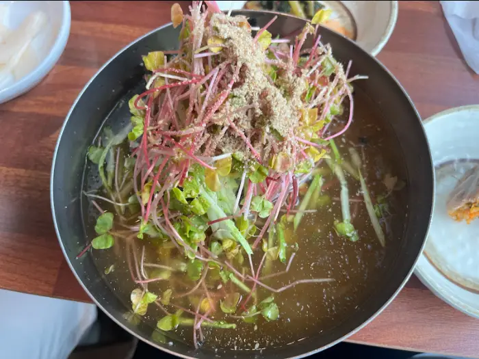 물막국수 클로즈업
