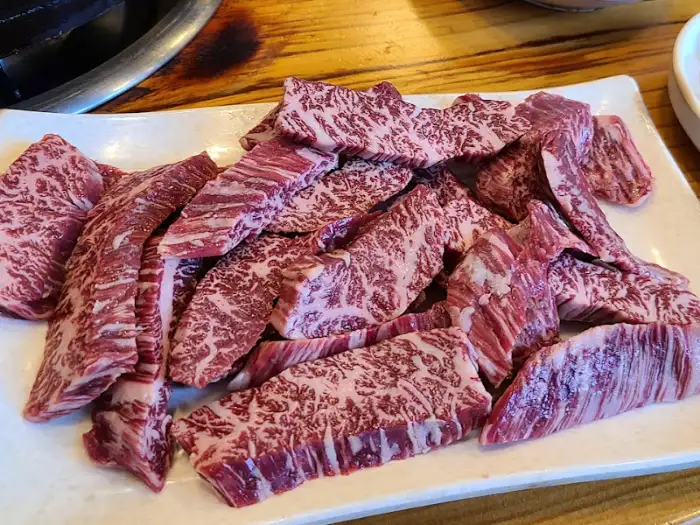 잘게 썬 한우 부위
