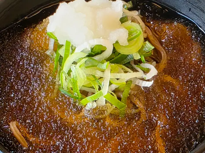 수란이 얹어진 규동
