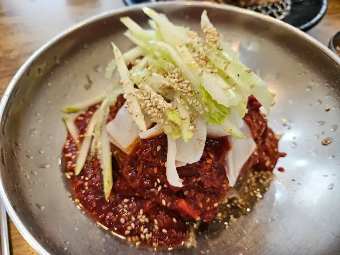 물비빔냉면 클로즈업