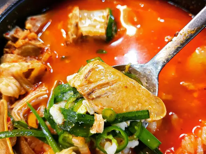 순대국밥 클로즈업 샷