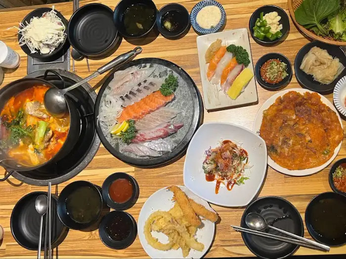전체적인 테이블 풍경