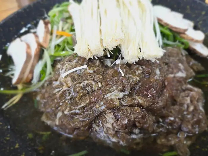 푸짐하게 담긴 한우 불고기