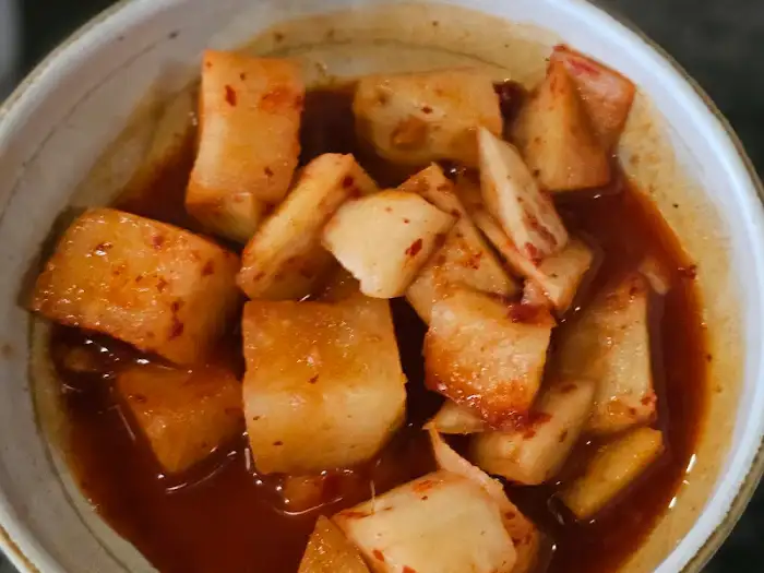 맛있어 보이는 깍두기