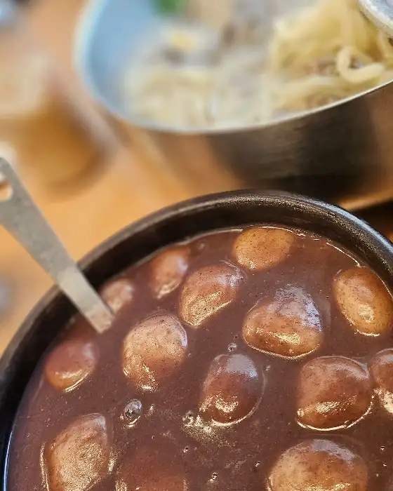 팥죽 클로즈업
