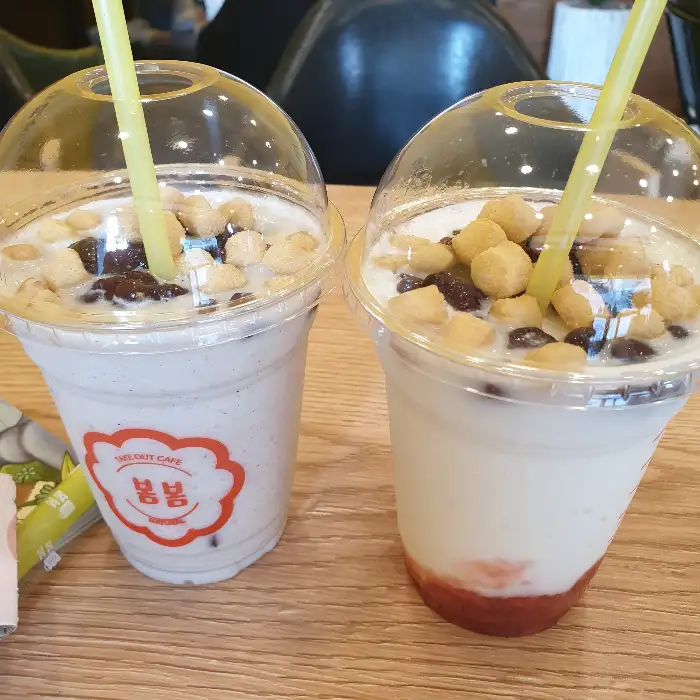 두 가지 맛의 빙수