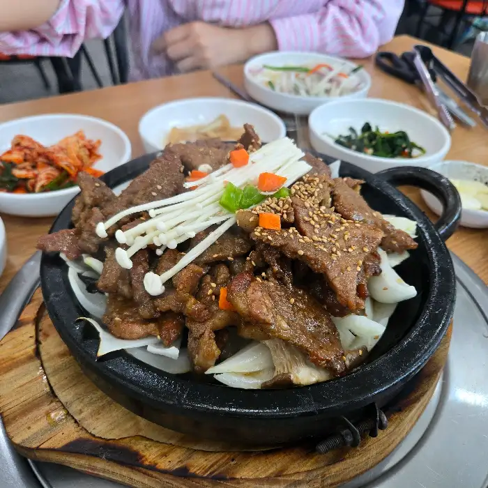 석갈비 근접 촬영