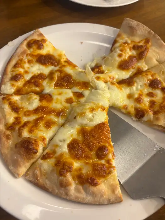 치즈가 올라간 맛있는 피자 조각