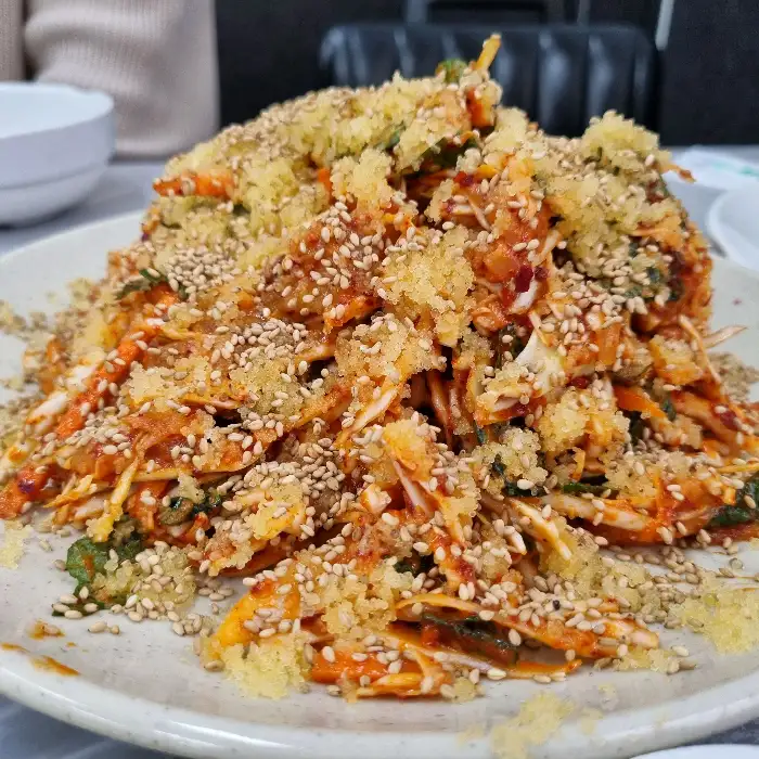 우럭회무침 클로즈업