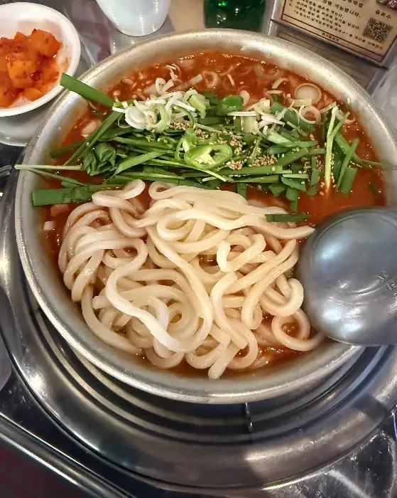 곱도리탕 속 우동사리