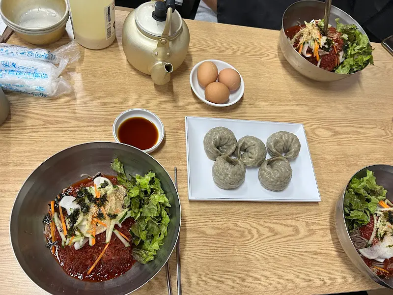 방림메밀국수 전체 상차림