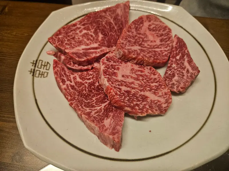 환상적인 마블링의 소고기