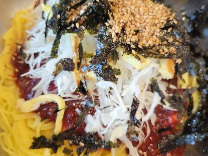 비빔국수 토핑