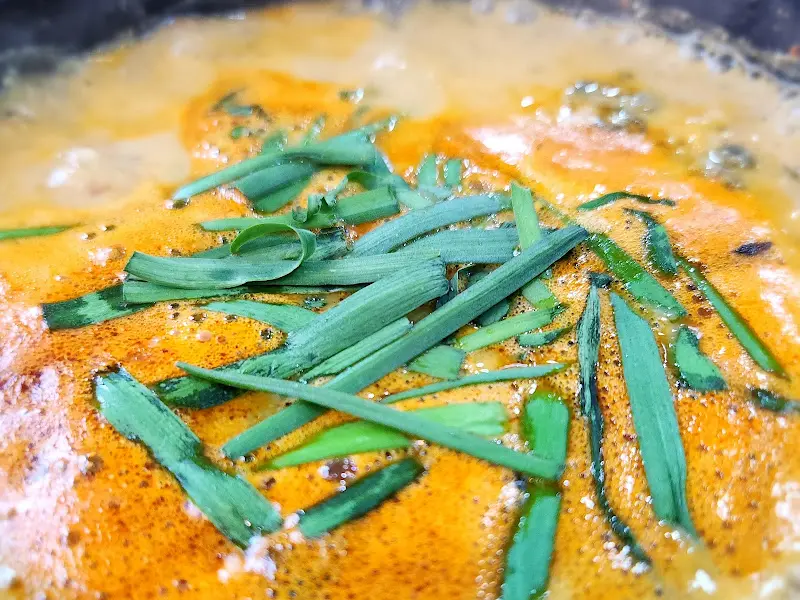 상황버섯 추어탕 클로즈업