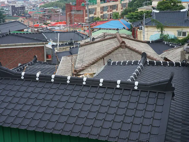 식당에서 바라본 풍경