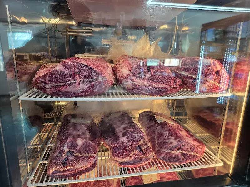 천우한우 정육 코너