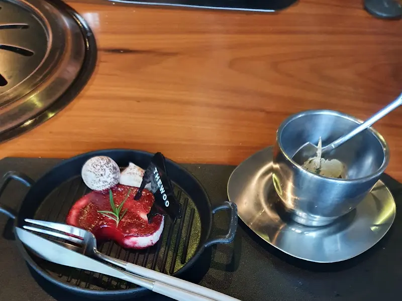 고기를 굽기 전 준비된 모습