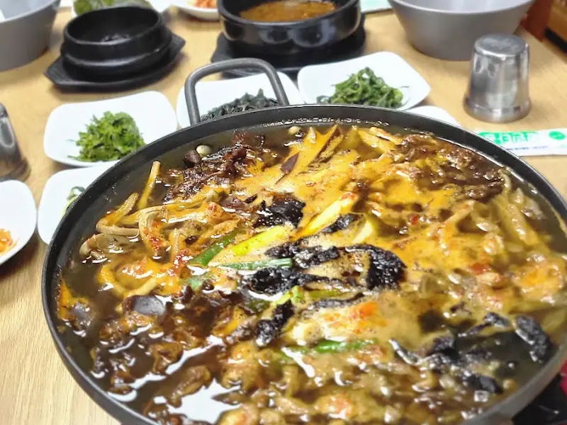 버섯전골의 모습