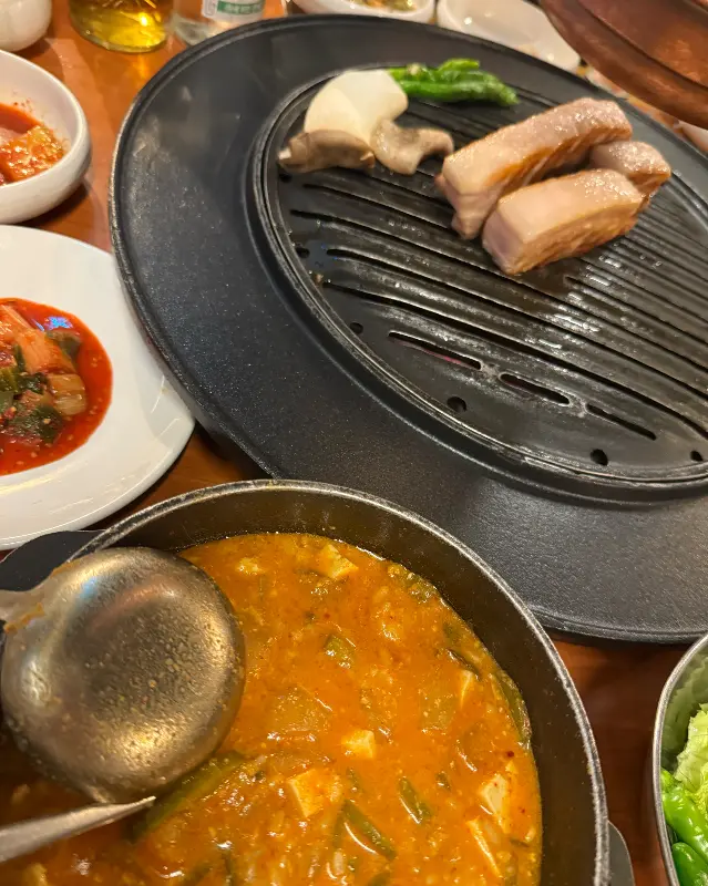 삼겹살과 청국장