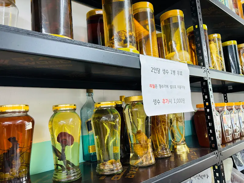 다양한 담금주들