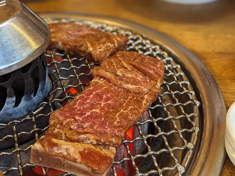 숯불에 구워먹는 이동갈비