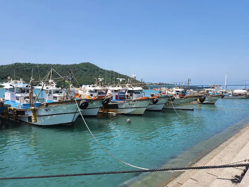 녹동항에 정박된 어선들