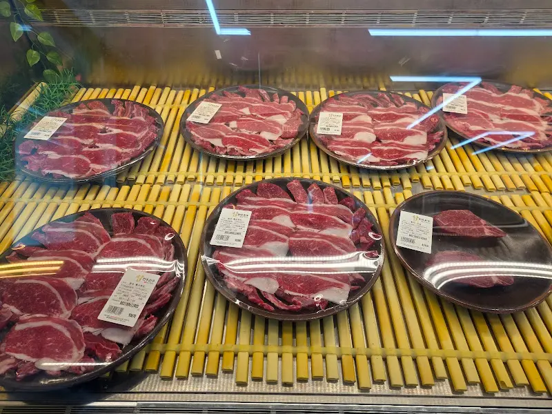 천우한우 정육 코너