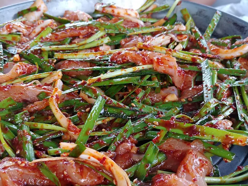 닭 요리 근접샷