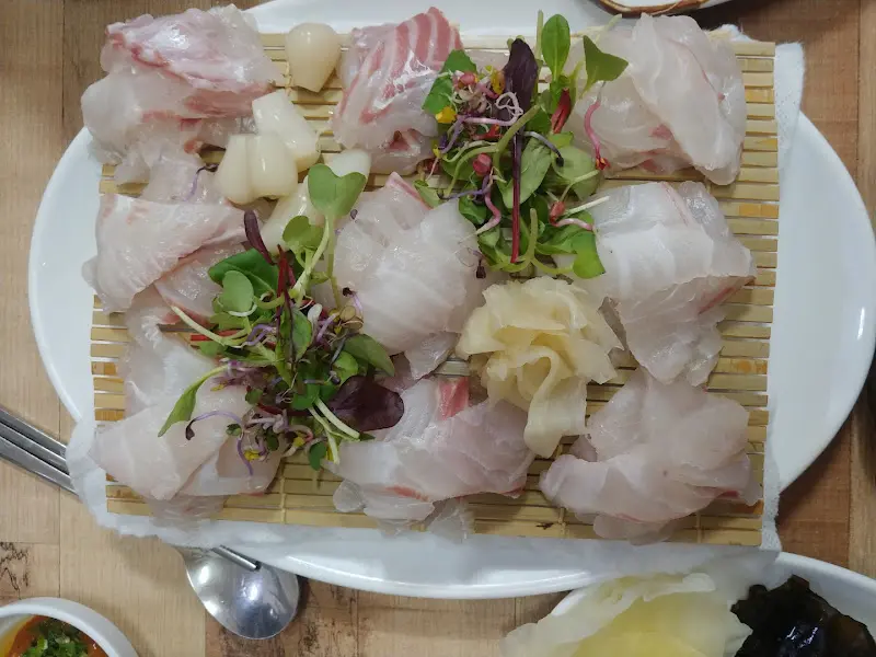 숙성회 디테일 샷